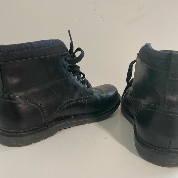 ALDO Men’s Black Leather Lace-Up Boots - Size 10 - Picture 6 of 11